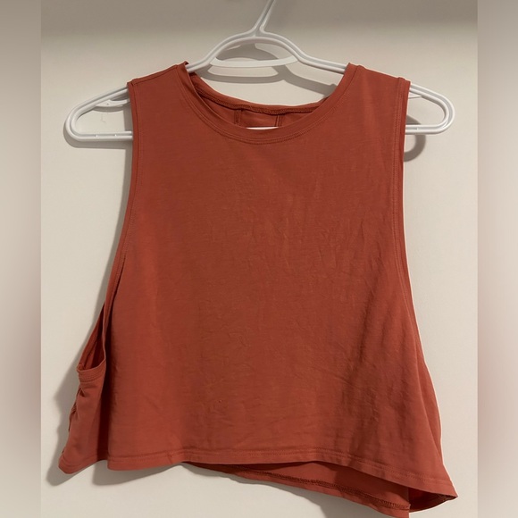 lululemon athletica Tops - Lululemon Muscle Love Cropped Tank Top - Rustic Coral (Size 6)